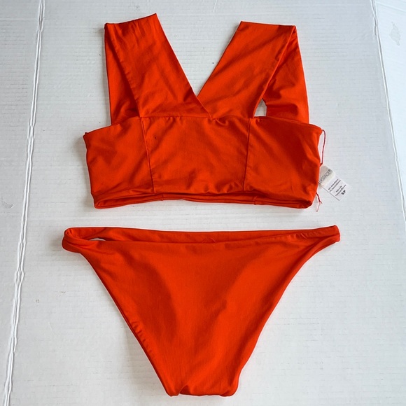 LSpace L Space Parker Bikini Set Orange Size Small - Picture 3 of 5